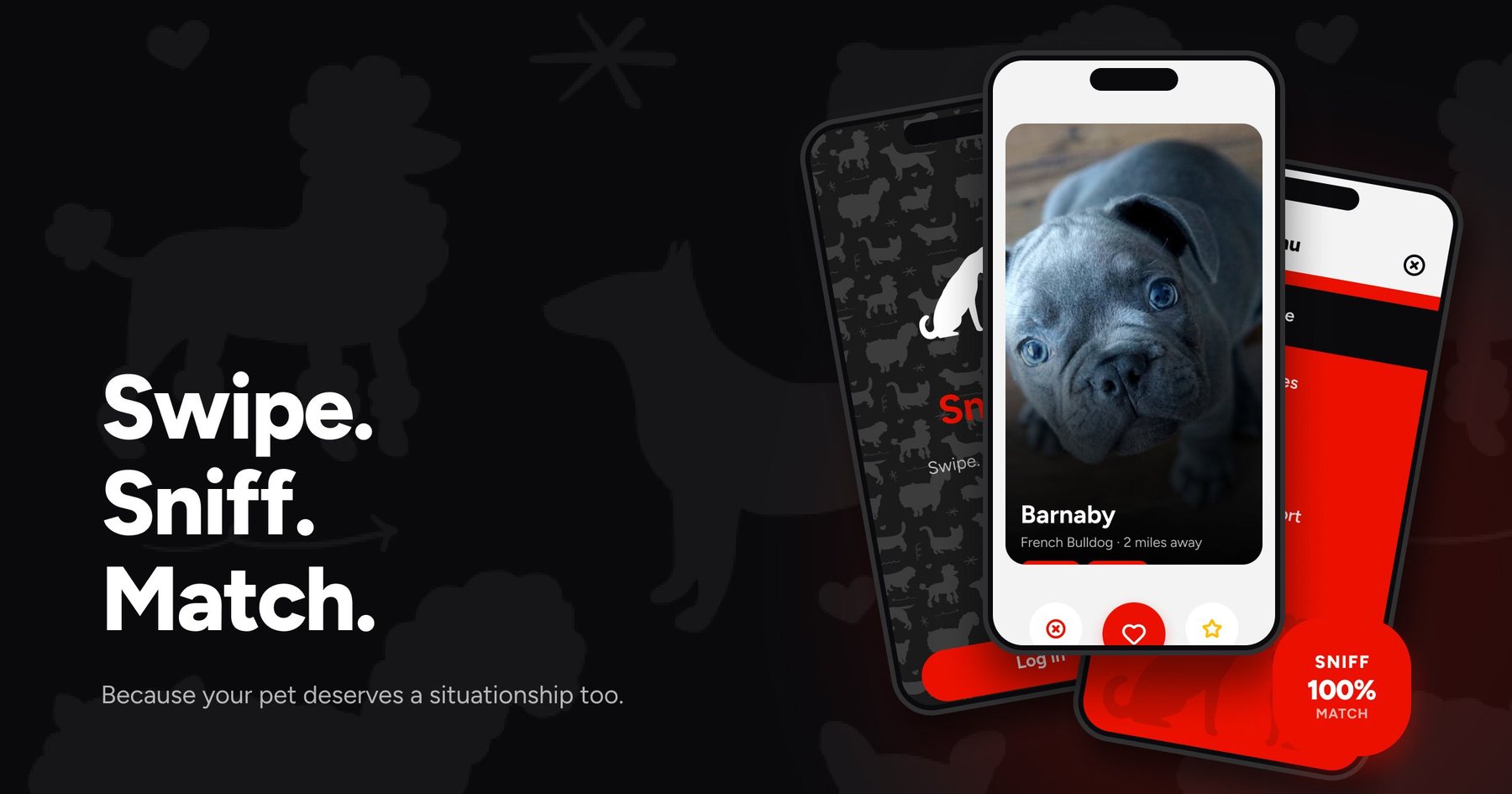 Snifflr app screens