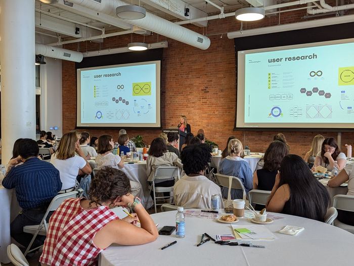 Christine Sheller presenting at IDSA Women in Design
