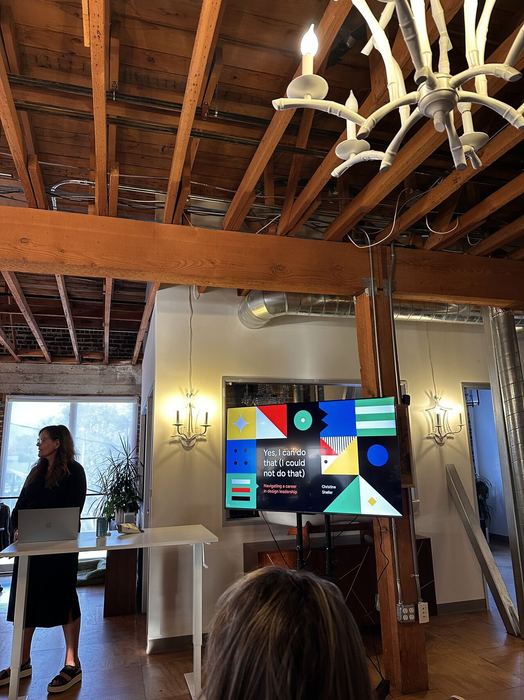 Christine Sheller presenting at Friends of Figma LA